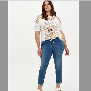 TORRID Pull-On Boyfriend Jean Medium Wash 3X